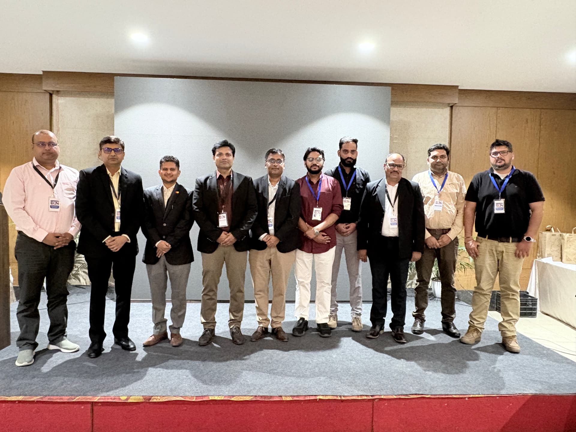 Speakers and jury members on stage at CodeRun